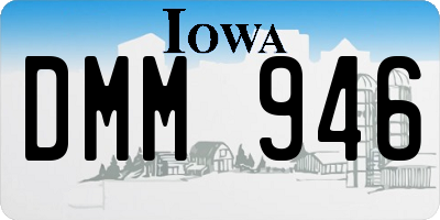 IA license plate DMM946