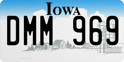 IA license plate DMM969