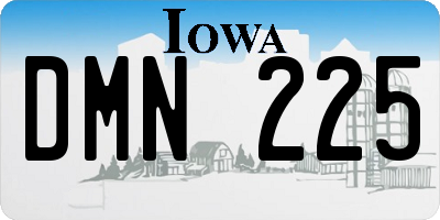 IA license plate DMN225