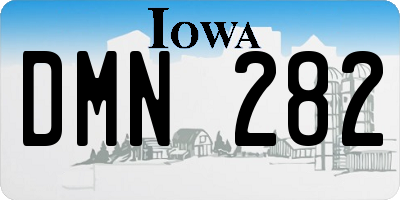 IA license plate DMN282