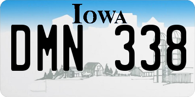 IA license plate DMN338