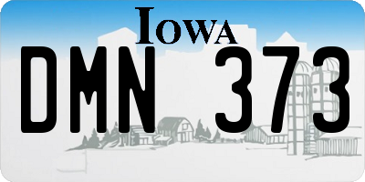 IA license plate DMN373
