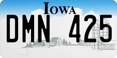 IA license plate DMN425