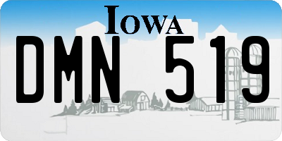 IA license plate DMN519