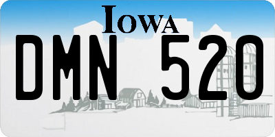 IA license plate DMN520