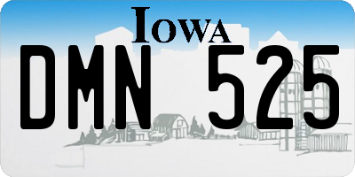 IA license plate DMN525