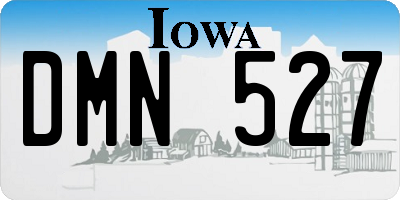 IA license plate DMN527
