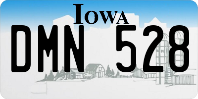 IA license plate DMN528