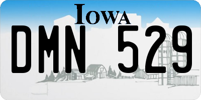 IA license plate DMN529