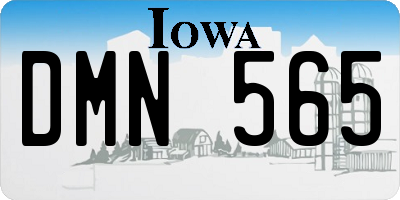 IA license plate DMN565
