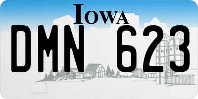 IA license plate DMN623