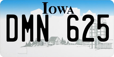 IA license plate DMN625