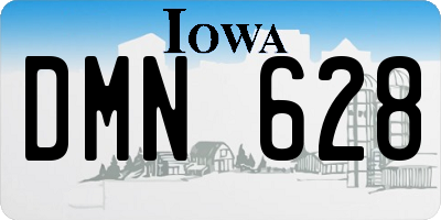 IA license plate DMN628