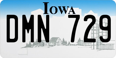 IA license plate DMN729