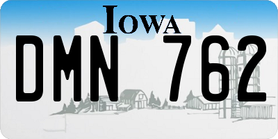 IA license plate DMN762