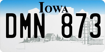 IA license plate DMN873