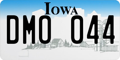 IA license plate DMO044