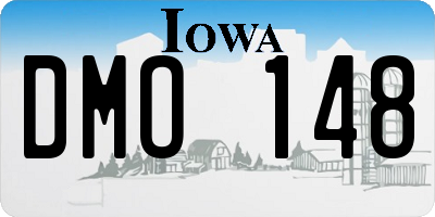 IA license plate DMO148