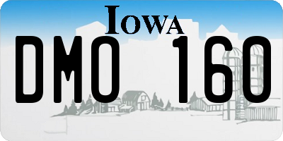 IA license plate DMO160