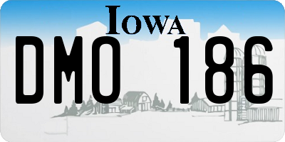 IA license plate DMO186