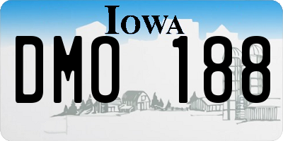 IA license plate DMO188