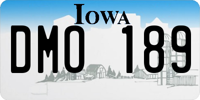 IA license plate DMO189