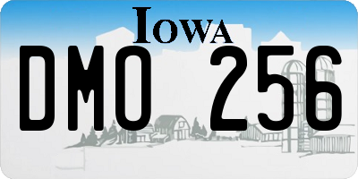 IA license plate DMO256