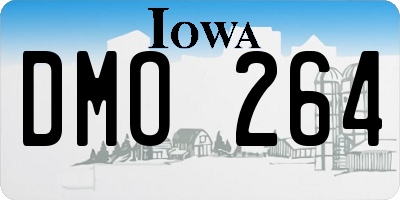 IA license plate DMO264