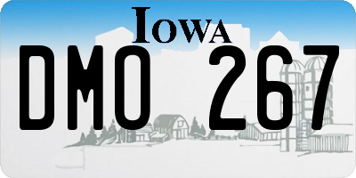 IA license plate DMO267