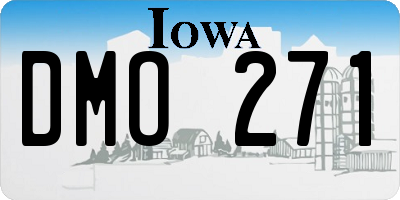IA license plate DMO271