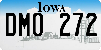 IA license plate DMO272