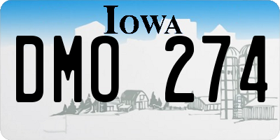 IA license plate DMO274