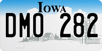 IA license plate DMO282
