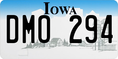 IA license plate DMO294