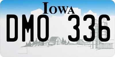 IA license plate DMO336