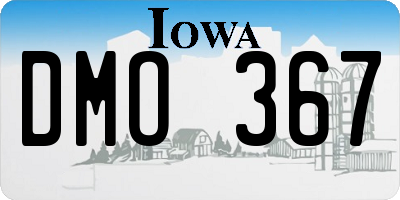 IA license plate DMO367
