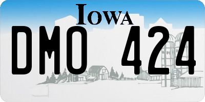 IA license plate DMO424