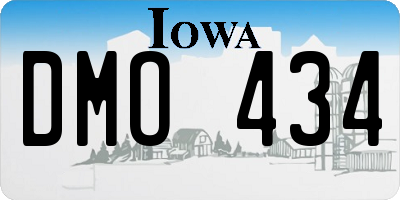 IA license plate DMO434