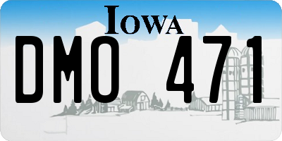IA license plate DMO471