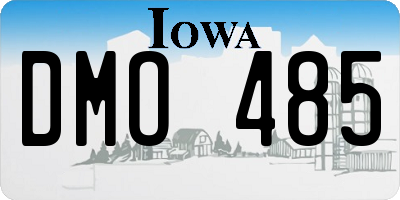 IA license plate DMO485