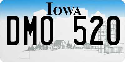 IA license plate DMO520