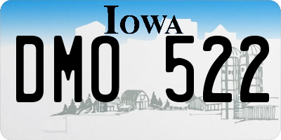 IA license plate DMO522