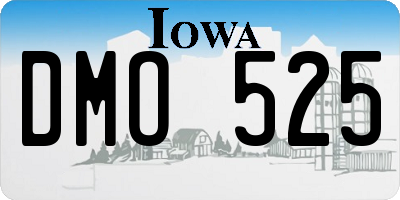 IA license plate DMO525