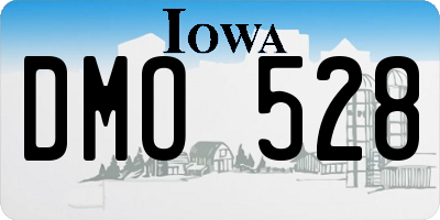IA license plate DMO528