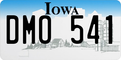 IA license plate DMO541