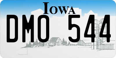 IA license plate DMO544