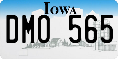 IA license plate DMO565