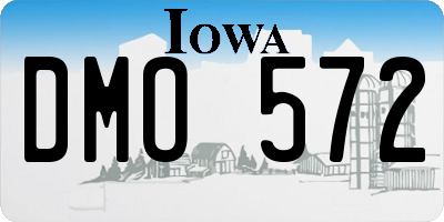 IA license plate DMO572