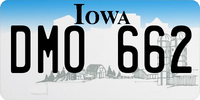IA license plate DMO662