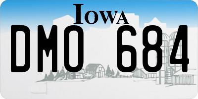 IA license plate DMO684